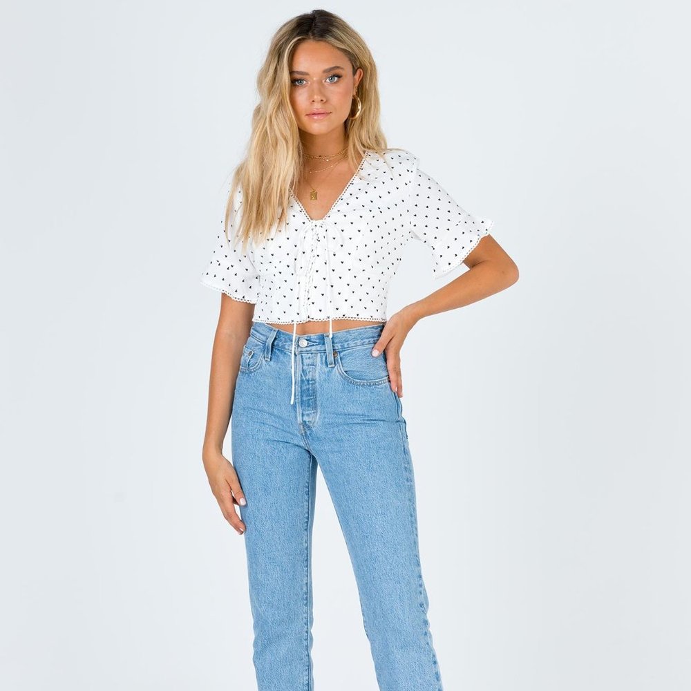 Lots of Love Top White